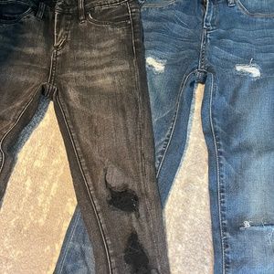 BLANK NYC JEANS BLUE AND BLACK GIRLS SIZE 12 BOTH FOR $25